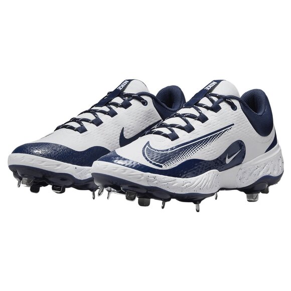 Nike Alpha Huarache Elite 4 Men Baseball Cleat White Blue FD2745-107 NEW - Picture 3 of 9